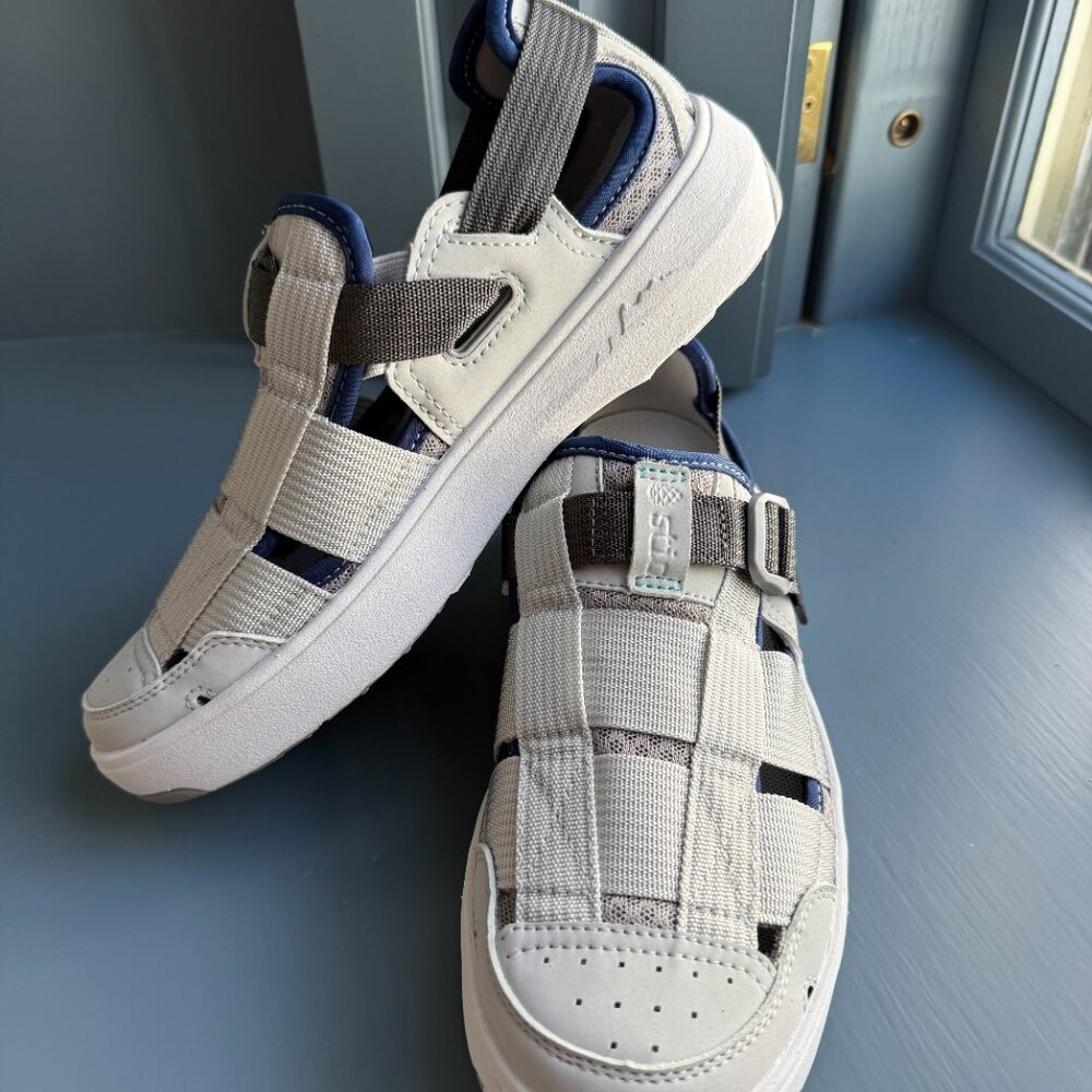 STIO Women Cut Bank Water Shoe Sz 7.5 Gray Sport Quick Dry Adjustable Comfort